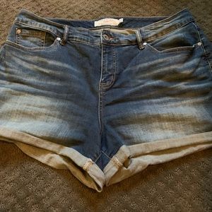 Blue Denim Shorts